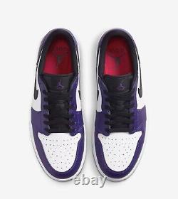 Nike Air Jordan 1 Low Golf Court White Purple DD9315-105 New With Box