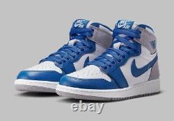 Nike Air Jordan 1 Retro High OG True Blue Grey White FD1437-410 (GS) Youth Shoes