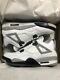 Nike Air Jordan 4 Golf Shoe Size 12 White Cement DS 100% Authentic New With Box