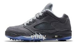 Nike Air Jordan V Low Golf Shoe Men's Size 11 CU4523-005 Wolf Grey New Box NIB