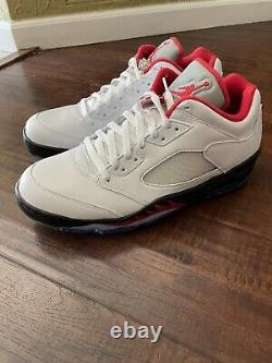 Nike Air Jordan V Low Golf Shoes Mens SIZE 11.5 Fire Red White New Without Box