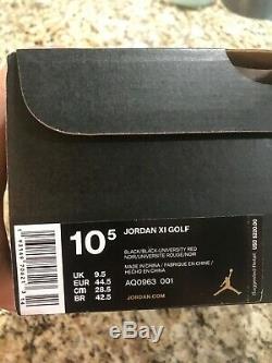 Nike Air Jordan XI 11 Low Safari Bred Golf, Size 10.5 Brand New in Box