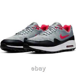 Nike Air Max 1 G Golf Shoes Men's Size 9 Gray/Red New without Box