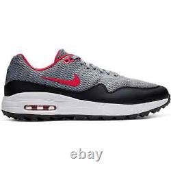 Nike Air Max 1 G Golf Shoes Men's Size 9 Gray/Red New without Box