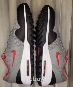 Nike Air Max 1 G Golf Shoes Men's Size 9 Gray/Red New without Box