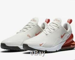 Nike Air Max 270 G Golf Shoe Sail/Magic Ember Size 10.5 New in Box In Hand