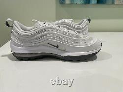 Nike Air Max 97 G Golf Shoes White/Grey CI7538-100 Men's Size 9.5 New In Box