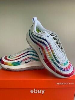 Nike Air Max 97 G NRG Golf Shoes Tie-Dye Size Men's 10.5 (New In Box)