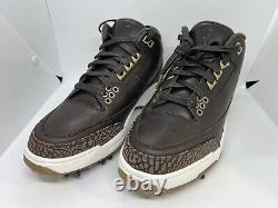 Nike MEN'S JORDAN 3 RETRO Golf Premium Brown SIZE 9.5 New No Box 2018 Release