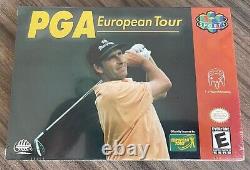 PGA European Tour Golf NIB Nintendo 64 NEW IN BOX Factory Sealed N64 Complete