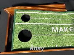 Perfect Practice Golf Putting Mat Standard Edition 9'6 Wooden Base New Open Box