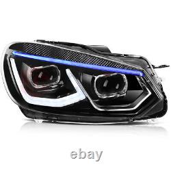 Projector For Volkswagen Golf 6 2010-2014 Headlights Headlamps Front Corner Pair