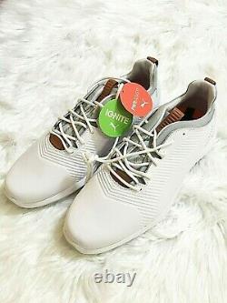 Puma Men's Ignite Pwradapt Leather 2.0 Golf Shoes White Size 8 New In Box
