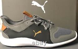 Puma Mens Ignite Fasten8 Golf Shoes Us 10 Quiet Shade/gold/black New Iin Box