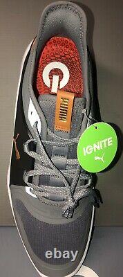 Puma Mens Ignite Fasten8 Golf Shoes Us 10 Quiet Shade/gold/black New Iin Box