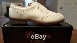 RARE! FOOTJOY CLASSICS MENS GOLF SHOES 56911 NEW witho BOX WHITE 9D Made in USA