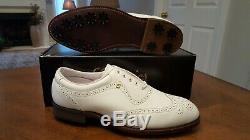 RARE! FOOTJOY CLASSICS MENS GOLF SHOES 56911 NEW witho BOX WHITE 9D Made in USA