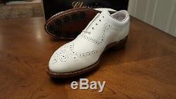 RARE! FOOTJOY CLASSICS MENS GOLF SHOES 56911 NEW witho BOX WHITE 9D Made in USA