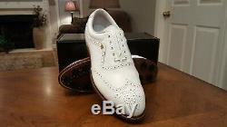 RARE! FOOTJOY CLASSICS MENS GOLF SHOES 56911 NEW witho BOX WHITE 9D Made in USA