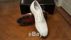 RARE! FOOTJOY CLASSICS MENS GOLF SHOES 56911 NEW witho BOX WHITE 9D Made in USA