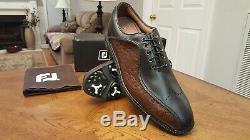 RARE Footjoy FJ ICON Mens Golf Shoes 52161 NEW withBox Blk/Brn Lizard 11M MINT