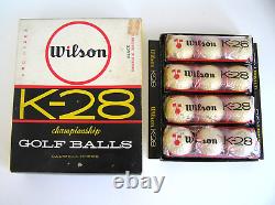 Rare Dealer Display Box! NOS 1 Dozen WILSON K-28 Cadwell Cover Golf Balls