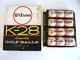 Rare Dealer Display Box! NOS 1 Dozen WILSON K-28 Cadwell Cover Golf Balls