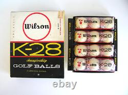 Rare Dealer Display Box! NOS 1 Dozen WILSON K-28 Cadwell Cover Golf Balls