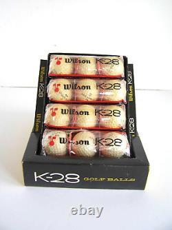 Rare Dealer Display Box! NOS 1 Dozen WILSON K-28 Cadwell Cover Golf Balls