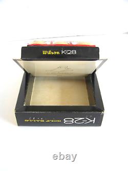 Rare Dealer Display Box! NOS 1 Dozen WILSON K-28 Cadwell Cover Golf Balls