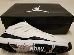 Rare New Nike AIR Jordan Dominate Pro Sz 10 Golf Shoes White withOriginal Box