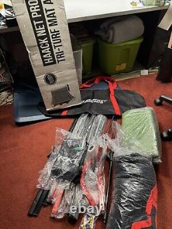 Rukket Hack600 Golf Net Bundle with Tri-Turf Hitting Mat and Bag New Open Box