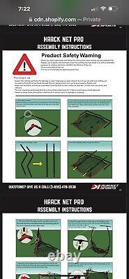 Rukket Hack600 Golf Net Bundle with Tri-Turf Hitting Mat and Bag New Open Box
