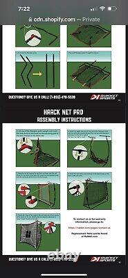 Rukket Hack600 Golf Net Bundle with Tri-Turf Hitting Mat and Bag New Open Box
