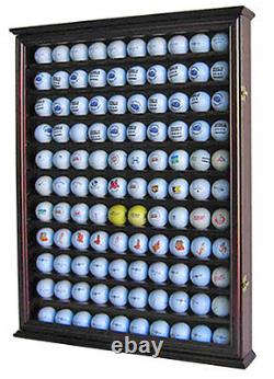 Shadow Box Wall Cabinet to hold 110 Golf Balls Display, with Glass Door