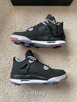 Size 9.5 NIKE Air Jordan 4 Golf Bred Brand New with Box