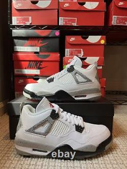 Size 9 Jordan 4 Golf White Cement, Brand New, Never Tried On, Original Box