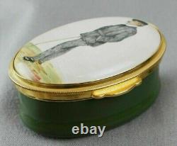 Staffordshire Enamels Right Hon D Lloyd George Spy Box? New? Rare Golf Uk Phb