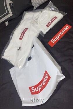 Supreme Box Logo Hooded Sweatshirt White Size Medium FW21 Brand New Deadstock