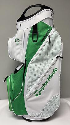 TaylorMade 2022 Supreme Golf Cart Bag White/Green Neon/Black New In Box