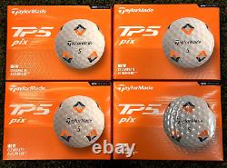 TaylorMade TP5 PIX 2024 Golf Balls White 4 Dozen NEW in Box #92116