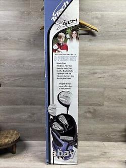 Ti Tech Xgen Junior RH Golf Set Bag Age 7-12 for Kids 56-61 BLUE NEW IN BOX