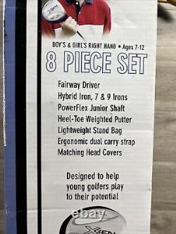 Ti Tech Xgen Junior RH Golf Set Bag Age 7-12 for Kids 56-61 BLUE NEW IN BOX