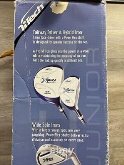 Ti Tech Xgen Junior RH Golf Set Bag Age 7-12 for Kids 56-61 BLUE NEW IN BOX