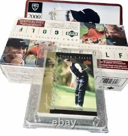 Tiger Woods Lot (3)01 UD Sealed Box Open Golf Ball Tin &? Set Tigers Tales