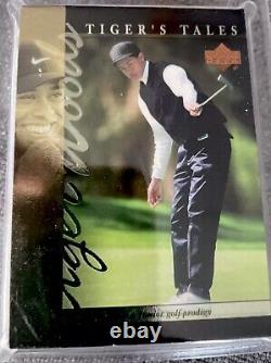 Tiger Woods Lot (3)01 UD Sealed Box Open Golf Ball Tin &? Set Tigers Tales