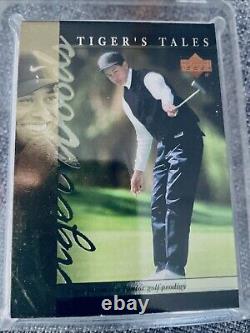 Tiger Woods Lot (3)01 UD Sealed Box Open Golf Ball Tin &? Set Tigers Tales