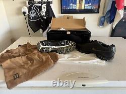 Tiger Woods Nike SP-8 TW Tour 2007 New In Box Black Leather Mens Golf Shoes 11.5