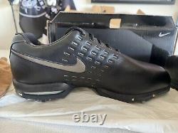 Tiger Woods Nike SP-8 TW Tour 2007 New In Box Black Leather Mens Golf Shoes 11.5