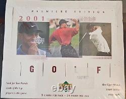 Tiger Woods Rookie 2001 Upper Deck Premiere Edition Golf New Factory Sealed Box
